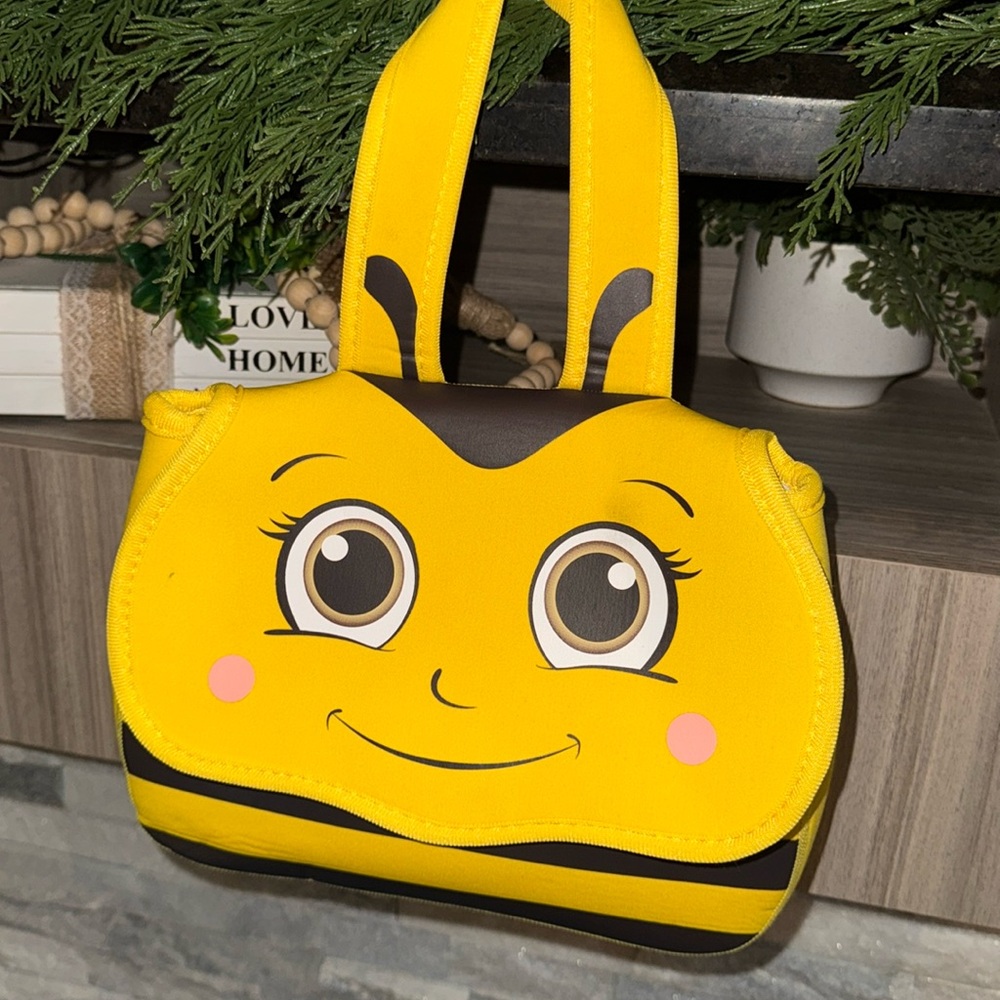 Bumblebee Lunch Bag Arctic Zone Smiley Face Yellow Black
